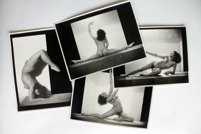 null [Unidentified photographer] The Contortionist, ca. 1930. 4 period silver prints,...
