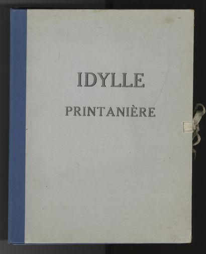 null [ROJAN]. Idylle Printanière, vers 1938. In folio (33 x 25) de 31 ff., étui carton,...