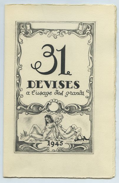 null [André COLLOT]. 31 devises à l’usage des grands. 1945 [Paris]. Édition originale....