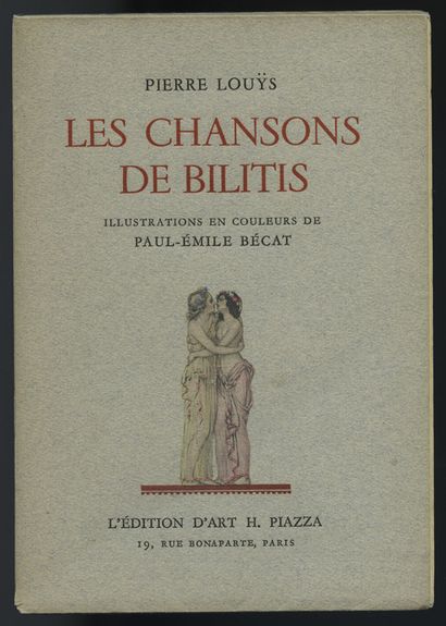 null [DESSIN ORIGINAL DE PIERRE-ÉMILE BÉCAT]. Pierre LOUŸS. Les Chansons de Bilitis....