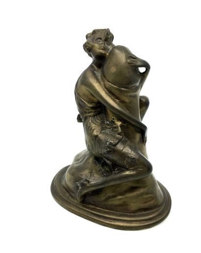 null Bruno ZACK (1891-1935), d'après. L'Arbre de vie, xxe siècle. Bronze, hauteur,...