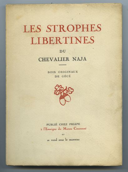 null [Maurice DEKOBRA - Gérard COCHET]. Les Strophes libertines du Chevalier Naja....