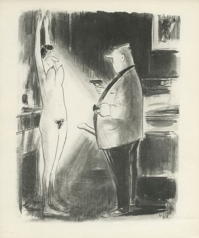 null [Roger TESTU]. Dessins, Des que, Des Q. 1960 [Paris]. In-4, 24,5 x 20,5 cm,...