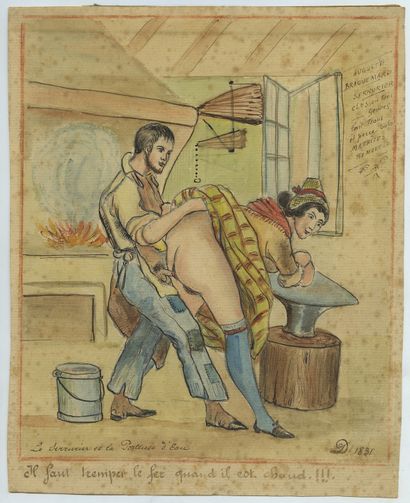 null [Unidentified Artist] The Locksmith and the Water Bearer, second half of the...