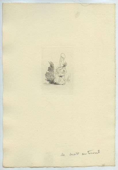 null Felicien ROPS. 4 engravings coming from the cutting of the plate n°694 of Exsteens...
