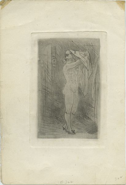 null Felicien ROPS. The Deadly Peach. Soft varnish on japanese paper. Exsteens No....