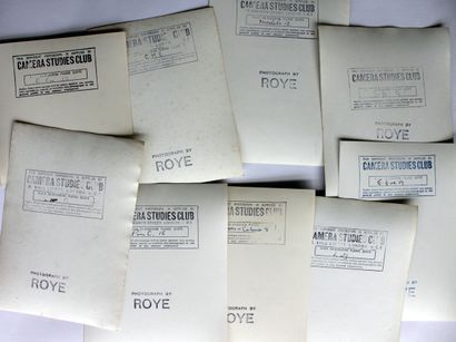 null Horace ROYE (1906-2002), CAMERA STUDIES CLUB. Nude studies, circa 1940-1950....