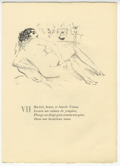 null Pierre LOUŸS - Marcel VERTÈS. Poésies érotiques d’un auteur célèbre, illustré...