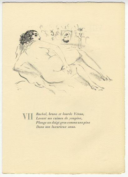 null Pierre LOUŸS - Marcel VERTÈS. Erotic poetry by a famous author, illustrated...