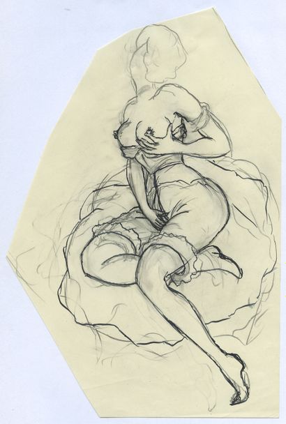 null [Unidentified Artist] Gender scenes, second half of the 20th century. 31 inks...