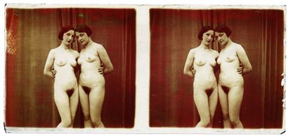 null [Jacques & Charles BIEDERER]. Scènes de genre, circa 1930. 10 stereoscopic plates...