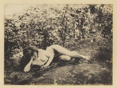 null [Unidentified photographer] Studies of outdoor nudes, picturalism, circa 1900....