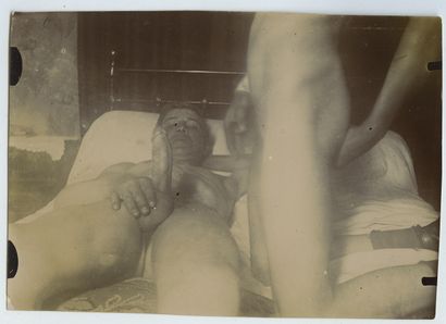 null [BOYS SPEAKING INDISTINCTLY] Les Deux amis, ca. 1910. 17 period silver prints...