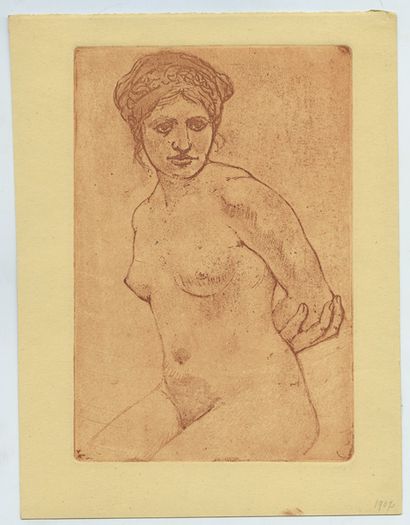 null Armand RASSENFOSSE (1862-1934). 6 engravings, circa 1900-1920. Of which : Nude...
