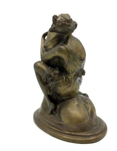 null Bruno ZACK (1891-1935), d'après. L'Arbre de vie, xxe siècle. Bronze, hauteur,...