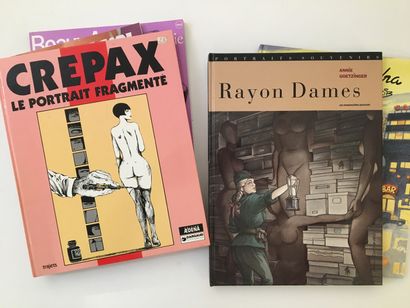 null 40 BANDES DESSINÉES et magazines BD. Joint : 5 figurines représentant les héroïnes...