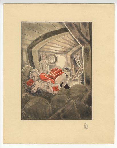 null [André COLLOT] Memoirs of Casanova. Twenty coloured etchings. Paris [Paul Cotinaud],...