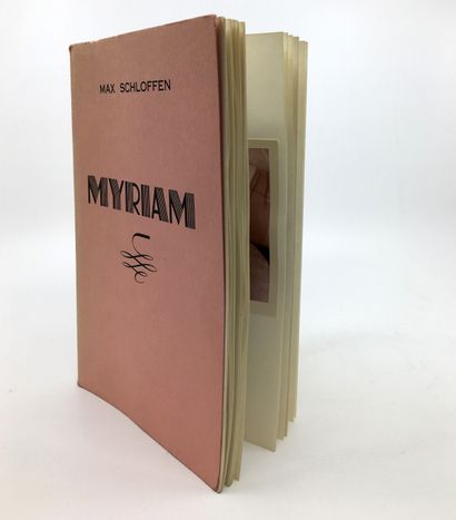 null [Pierre GOETZ]. Max SCHLOFFEN. Myriam. In-8, 20,7 x 13,2 cm, de 100 pages, 2...