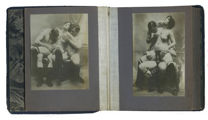 null Pornographies, vers 1920. 20 contretypes d’époque, 9 x 6 cm environ, contenus...