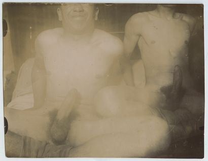 null [BOYS SPEAKING INDISTINCTLY] Les Deux amis, ca. 1910. 17 period silver prints...