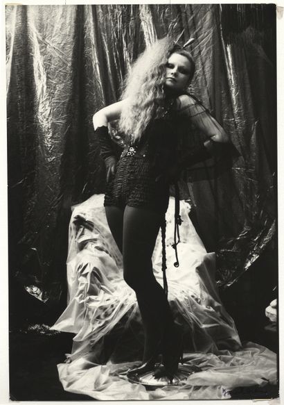 null Irina IONESCO (born in 1930). Ponytail. Period silver print in black and white,...
