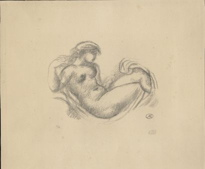 null Aristide MAILLOL. Reclining nude. Lithograph monogrammed and justified 1125,...