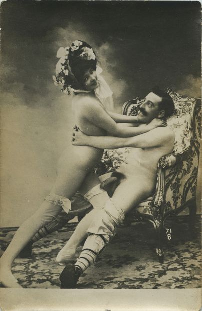 null [Unidentified photographers] Pornographs, ca. 1900-1930. 68 period silver prints...