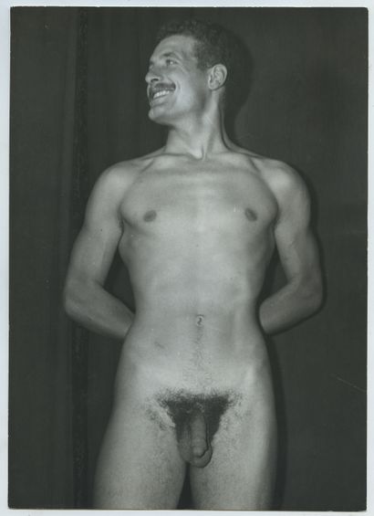 null [BOYS] Studies of male nudes, competitions and shows, circa 1970. 8 period silver...