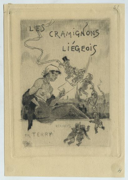 null Armand RASSENFOSSE (1862-1934). 6 gravures, vers 1900-1920. Dont : Nu à mi-corps,...