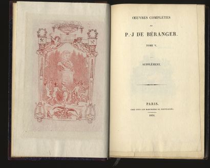 null CURIOSA. Pierre-Jean de BÉRANGER. Complete works of P.-J. de Béranger. Tome...