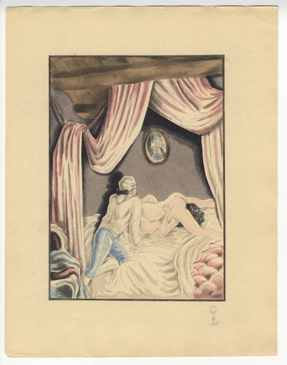 null [André COLLOT] Memoirs of Casanova. Twenty coloured etchings. Paris [Paul Cotinaud],...