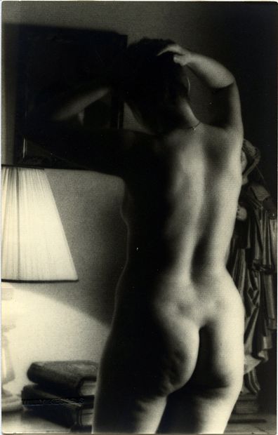 null Willy KESSELS (1898-1974). Nude study, lying down. Brussels, circa 1932. Period...