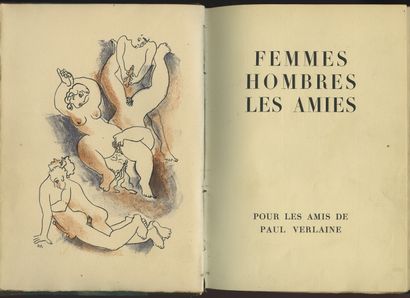 null [Paul VERLAINE] Women, Hombres. For the friends of Paul Verlaine [Paris, circa...