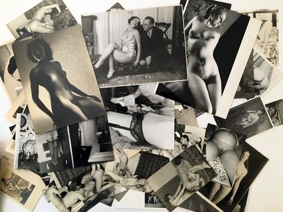 null [Unidentified photographers] Nude studies, lingerie, amateurs and pornography,...