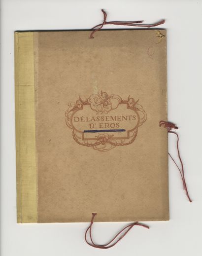 null [Gerda WEGENER]. Les Délassements d'Éros. Portefeuille petit in-folio, 25,5...