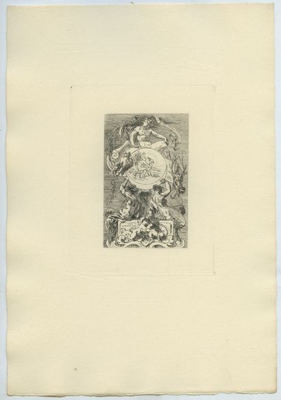 null Felicien ROPS. 2 frontispieces. Point of tomorrow. Frontispiece for Point de...