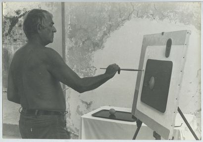 null Georges ROHNER (1913-2000), peintre. Épreuve argentique d'époque, 19,5 x 28,2...