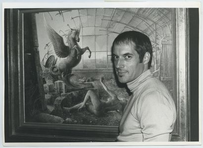 null Jean-Marie POUMEYROL (né en 1946), peintre. Épreuve argentique d'époque, 13...