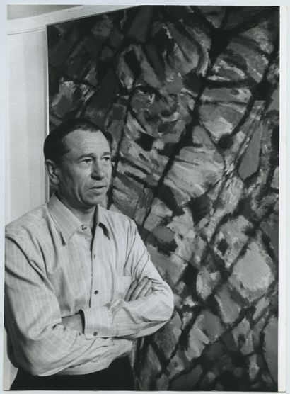 null Alfred MANESSIER (1911-1993), peintre non figuratif, considéré comme un des...