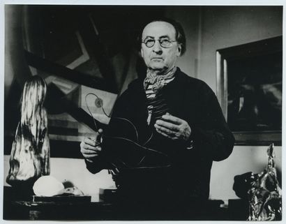 null Henri-Jean CLOSON (1888-1975), peintre de l'abstraction belge. Épreuve argentique...