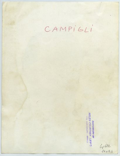 null Massimo CAMPIGLI (1895-1971), peintre italien. Épreuve argentique d'époque,...