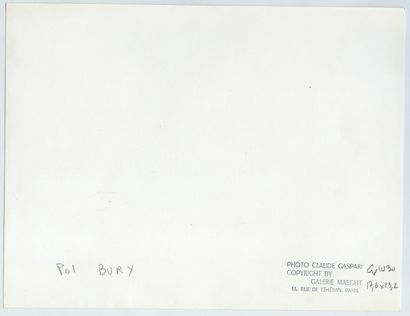 null Pol BURY (1922-2005), peintre et sculpteur belge. Régent de Cinématoglyphe du...