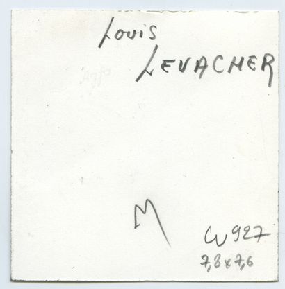 null Louis LEVACHER (né en1934), peintre et sculpteur. Épreuve argentique d'époque,...