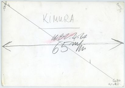 null Ch?ta KIMURA (1917-1987), peintre japonais. Épreuve argentique d'époque, 16,5...