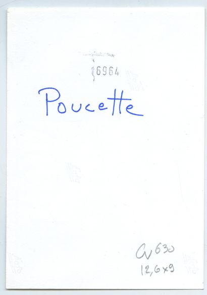 null POUCETTE (née en 1935), peintre et écrivaine. Épreuve argentique d'époque, 12,6...