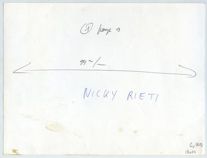 null Nicky RIETI (né en 1947), scénographe, peintre et décorateur de théâtre. Épreuve...