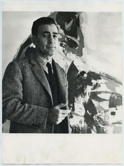 null Oscar CHELIMSKY (1923-2010), peintre américain. Épreuve argentique d'époque,...