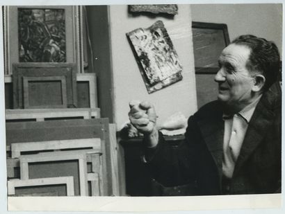 null Hugues Christian CAILLARD (1899-1985), peintre. Épreuve argentique d'époque,...