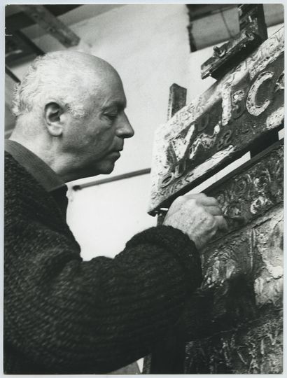 null Théo KERG (1909-1993), peintre, sculpteur, graveur et verrier d'art luxembourgeois....