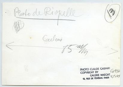 null Jean-Paul RIOPELLE (1923-2002), peintre, graveur et sculpteur québécois. Épreuve...